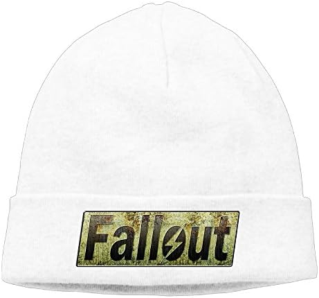 Jirushi Unisex Fallout Beanie Cap Hat Ski Hat Caps Skull Cap White