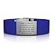 ROAD iD Elite Medical Alert Bracelet for Men and Women - Trim-to-Fit Customized Silicone Bracelets for Identification & Medical Information for Athletes and Travelers - Engraved Official ID Wristband