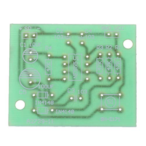 Autone NE555 Oscillator Buzzer Electronic DIY Tone Generator LED Kit 8R 0.25W Speaker - Thumbnail 7