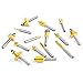 KOWOOD Tongue and Groove Set of 15 Pieces 1/4 Inch Shank Router Bit Set T Shape Wood Milling Cutter