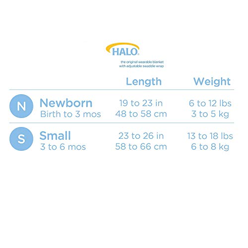 HALO Safe Dreams Poly Knit Swaddle Wearable Blanket, Yellow Elephant