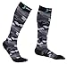 HOYISOX Compression Socks 20-30 mmHg for Men and Women, Running and Athletic Use, Recovery Fast (Black/Grey, Large)