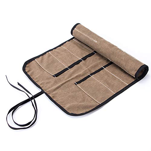 DIY Clay Tool Bag, Carving Tool Roll, 12 Slots Canvas Chisel Bag, Heavy