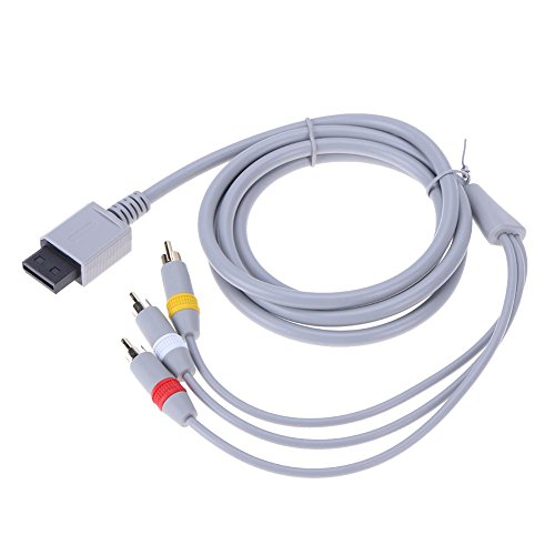 Alloet 1.8m Audio AV Cable Game Console Cable Cord for Nintendo Wii Console