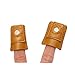 Pack of 2 Sewing Thimble Finger Protector Leather Coin Thimble Finger Protector Knitting Thimble Shield Protector Pin Needles Sewing Quilting Craft Accessories DIY Sewing Tools, 2 Size