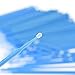 200pcs Eyelash Extension Microbrush Disposable Tattoo Makeup Brushes Cotton Swabs Stick with Plastic Handle, Blue