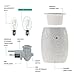 StarMoon Plug in Wax Outlet Warmer for Home Décor, Wax Warmer Plug in, Home Fragrance Diffuser, Removable Dish, No Flame, with One More Bulb (Daisy)