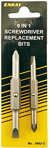Click Here to See More Images Enkay 3462-C 6 in 1 Screwdriver Bit Set, Carded, 2-Piece
