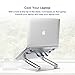 Adjustable Laptop Stand, EPN Laptop Riser with Heat-Vent to Elevate Laptop, Aluminum Notebook Holder Compatible for MacBook Pro/Air, Surface Laptop, Dell XPS, HP, Samsung, Lenovo, Other 11-17.3 Inchesthumb 4