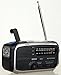 Kaito KA370 Voyager Solar/Crank AM/FM/SW NOAA Weather Radio with 5-LED Flashlight, Black