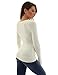 PatttyBoutik Women's Crewneck Cable Knit Pullover Sweater