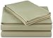 Amazon Basics Lightweight Super Soft Easy Care Microfiber 4-Piece Bed Sheet Set with 14-Inch Deep Pockets, Queen, Olive