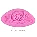 BAKER DEPOT 3D Silicone Cake Decorating Tools Fondant Mold Differet Flower Rose Design Silicone Baking Tool Set of 4 Pink Color