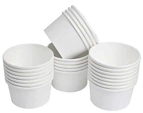 White Pint Frozen Dessert Containers 25 Pack (12 oz)