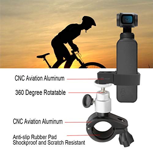 O'woda Universal Bicycle Bracket Bike Mount Clamp Holder Stand for DJI OSMO Pocket Handheld Gimbal Stabilizer Expansion Accessories