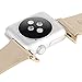 Baseus Apple Watch Band, Modern Slimple Series Genuine Leather Strap Wrist Band with Metal Clasp for Apple Watch - 38mm - Khaki