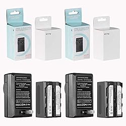 GVM 2 Pack NP-F750/770 4400mAh Batteries with