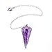 BRCbeads Nice Faceted Healing Point Chakra Pendant Variation Colors and Material for Necklace Making