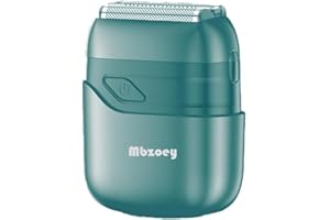 Mbzoey Mini Electric Razor for Men: Foil Shavers for Men - IPX7 Waterproof Cordless Razor with LED Display & Fast Charge - Micro-Comb Technology & Precision Blades - Slate Gray