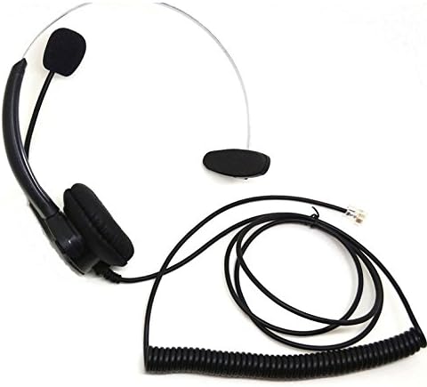 CQtransceiver Comfortable Landline Wired Telephone Mono Headset RJ9 Connector for Nortel Networks Meridian Option M3110 M3310 M3820 Telephone
