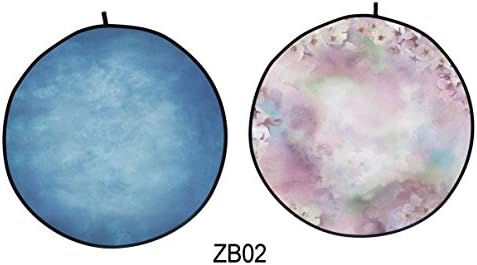 5x5ft Double-Sided Backdrop Twist Pop Out Muslin Background Panel with Carrying Case for Photography Studio Video Shooting