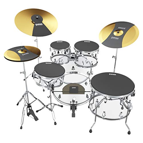 Evans SoundOff Drum Mute Pad Set Rock, 8er-Pack