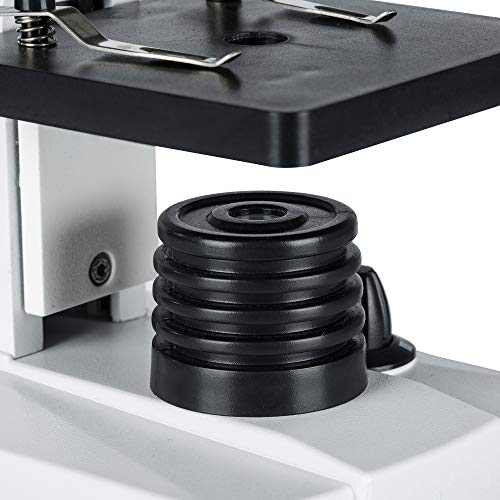 DQQ Educational Biological Microscope for Students Kids 40X-640X 6-Powers Magnification Top and Bottom LED,Accessory Slide Kit