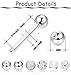 Finrezio 14G 9/16Inch Stainless Steel Nipple Tongue Ring Barbell Nipplerings Body Piercing Jewelry 12Pcs (A: 6Pairs-Silver)