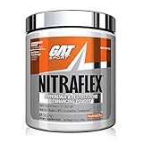 GAT Sport, NITRAFLEX Testosterone Boosting Powder, Increases Blood Flow, Boosts Strength and Energy, Improves Exercise Performance, Creatine-Free (Peach Iced Tea,30 Servings)