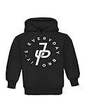 Jake Paul and Logan Paul Team 10 Kids Hoodie (X-Large 14-16 yrs,every day bro black)
