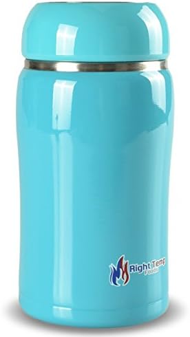 Right Temp Foods Double Wall Vacuum Insulated Stainless Steel Food Jar - 10oz (Blue)