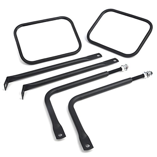image for Iparts 1 Pair Side View Mirror Driver Outside Rectangular Rear View Mi