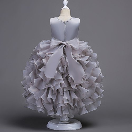 VERNASSA Girl Dress Kids Ruffles Lace Party Wedding Dresses Girl Birthday Party