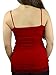 Belle Donne- Womens Cami Dress Spaghetti Adjustable Straps Lace Trim Solid Cami - Burgundy/Large