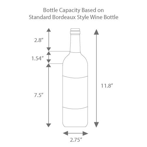 EdgeStar CWR5631FD 30-Inch 56 Bottle Built-In Dual Zone French Door Wine Cooler - Thumbnail 3