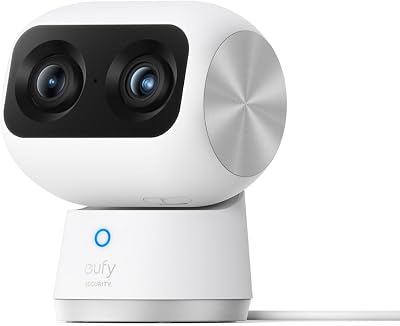 eufy Security S350 4K UHD Indoor Camera 8x Zoom Dual Lens 360 Pan Tilt No Sub
