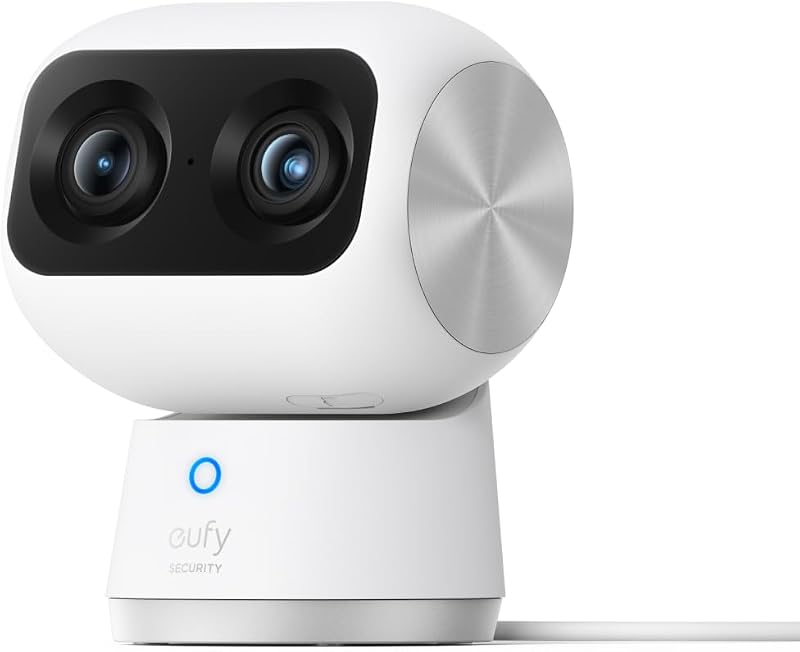 eufy Security S350 4K UHD Indoor Camera 8x Zoom Dual Lens 360 Pan Tilt No Sub