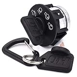 Gravely 01588300 Ignition Switch for ZT, XL, Mini, ZT : Includes Key & Free Carabiner - HD Switch