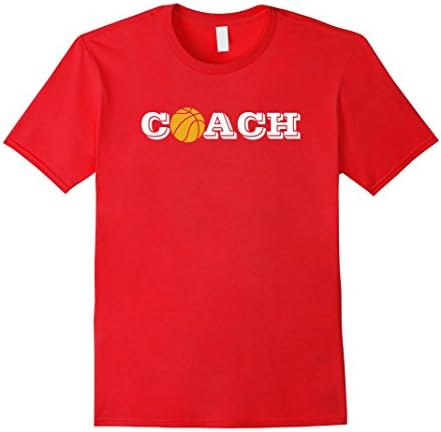 Mens Coach Basketball Shirt for Men, Women &amp; Youth Kids 3XL Red