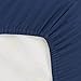 Everyday Kids 2-Pack Fitted Crib Sheets, 100% Soft Breathable Microfiber Baby Sheet, Fits Standard Size Crib Mattress 28in x 52in, Navy Nursery Sheet and Gray Nursery Sheet