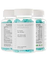 Vitaminas de pelo de oso de ángel, gomitas para un crecimiento más rápido del cabello con...