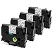 Replace TZE Black on Clear Standard Laminated Tape 18mm 0.7 Inch, TZE-141 TZ-141 Compatible with Brother Ptouch PTD400 PTD600 PTD1880 PT1890W Label Maker,4 Pack primary