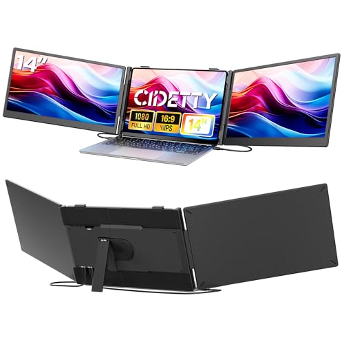 Portable Triple Screen Laptop Extender Monitor
