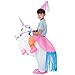 TOLOCO Inflatable Unicorn Rider Costume | Inflatable Costumes For Adults Or Child | Halloween Costume | Blow Up Costume (Child Unicorn)