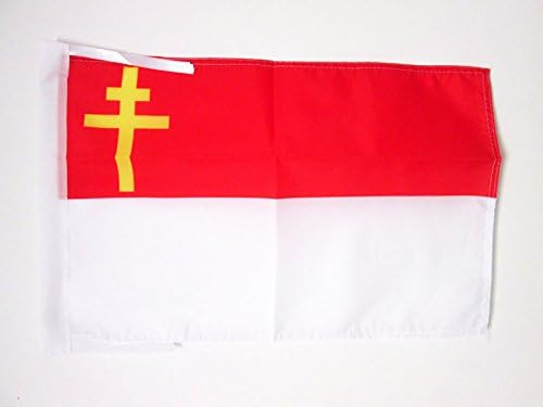 AZ FLAG, Free Republic of Alsace-Lorraine Flag, 18'' x 12'', 100% Polyester Alsace-Lorraine Small Banner with Two Cords