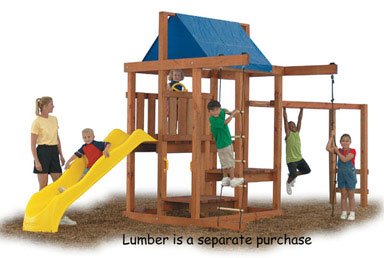 eagles nest all cedar playset