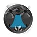 Rechargeable Smart Robot Vacuum Cleaner Automatic Sweeping Mopping Machine Robotic Vacuums (Black1)