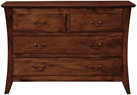 NES Furniture Camurry Dresser Fine Handcrafted Solid Teak Wood, 47", Brown