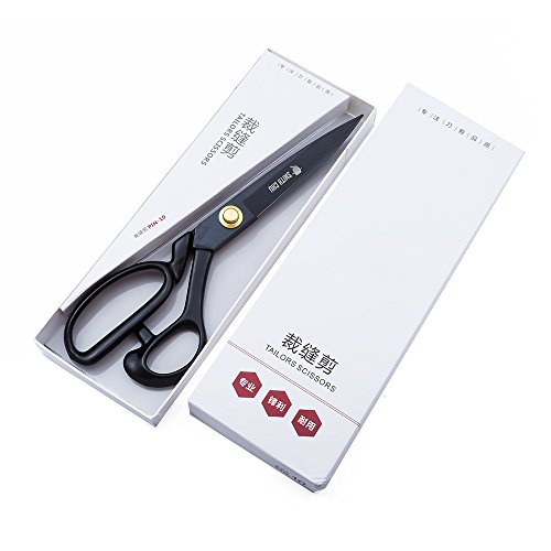 Smith CHU Sewing Scissors-Heavy Duty Tailor Scissors Shears for Fabric,Leather,Raw Materials,Dressingmaking,Altering-Professional Upholstery Shears for Dressmakers Students Office Crafting (10 inch)