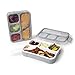 Deluxe Bento Lunch Box Set, 2 Leakproof Containers With 4 Compartments, FDA Approved and BPA-Free Meal Box For Adults and Kids, Ideal For Food Prep and Meal Planning, By Bowlfarm
